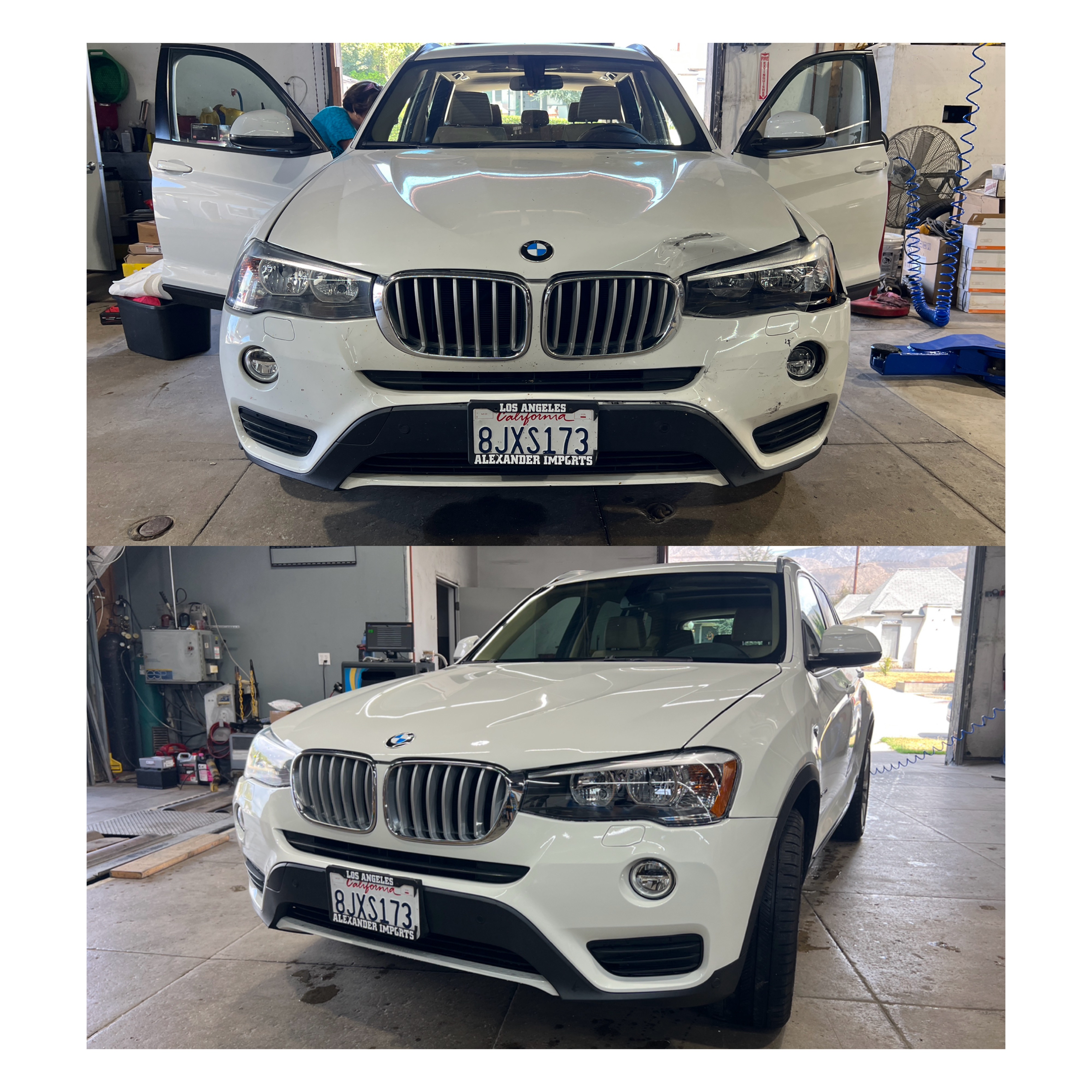 BMW X3 Front End Damage